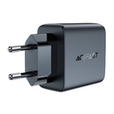 Zidni punjač Acefast A49 2x USB-C, 35W PD (crni)