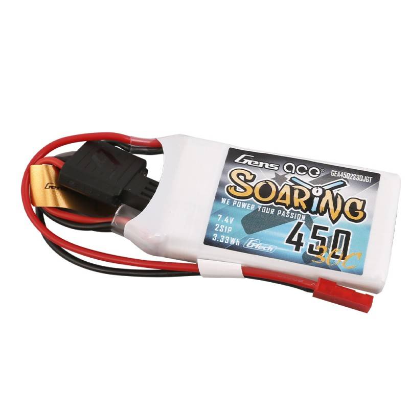 Baterija Gens ace G-Tech Soaring 450mAh 7,4V 30C 2S1P JST-SYP