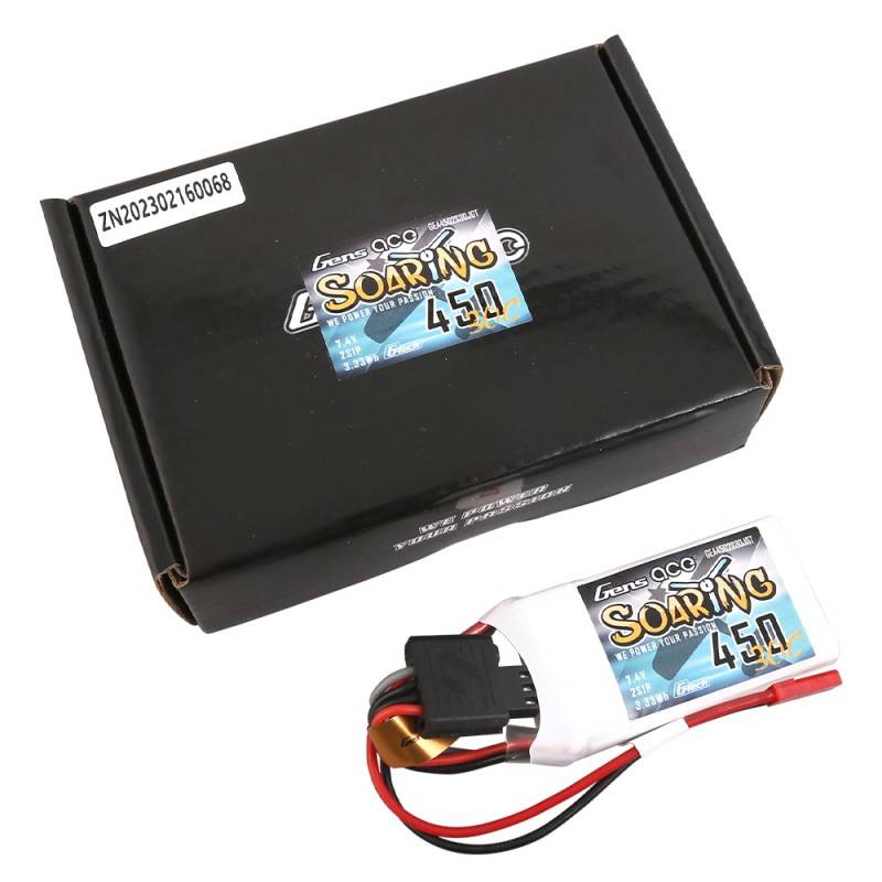 Baterija Gens ace G-Tech Soaring 450mAh 7,4V 30C 2S1P JST-SYP