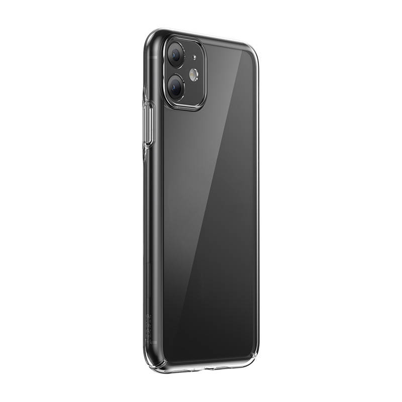 Maska Baseus Crystal Series za iPhone 11 (prozirna) + kaljeno staklo + set za čišćenje