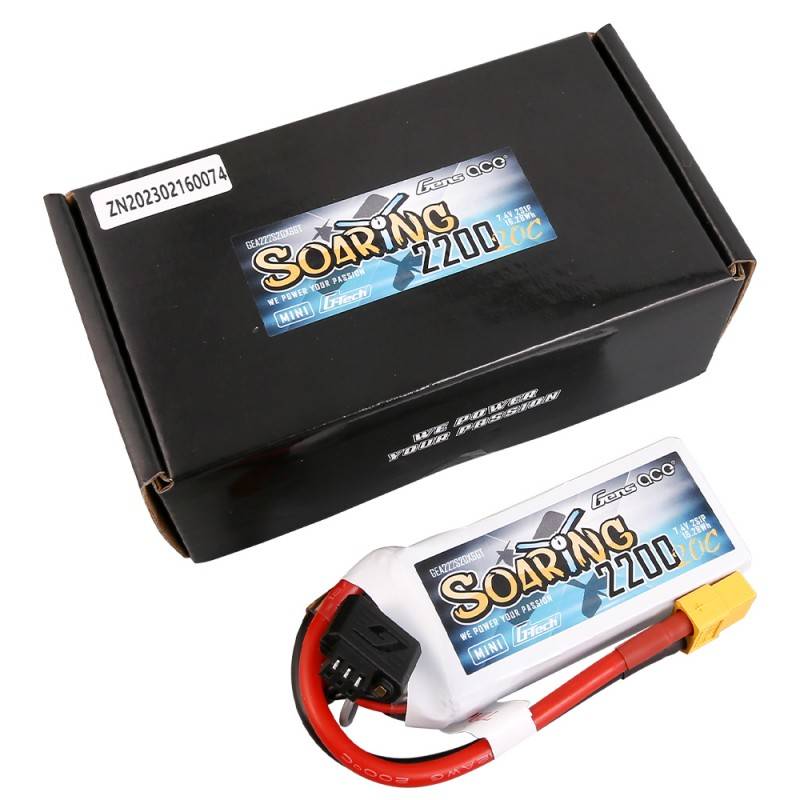 Baterija GensAce G-Tech Soaring Mini LiPo 2200mAh 7.4V 20C 2S1P XT60