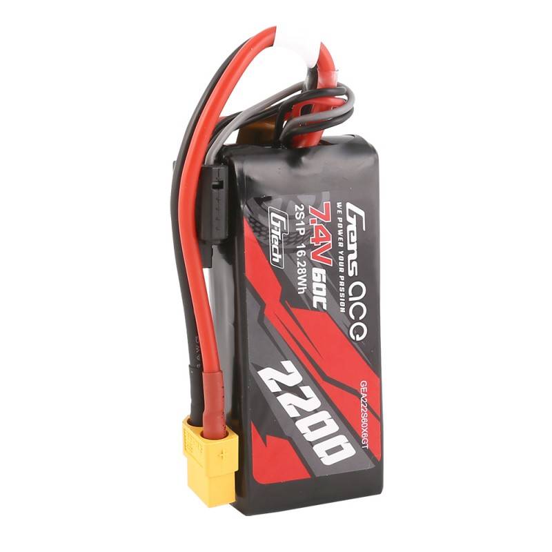 Baterija GensAce G-Tech LiPo 2200mAh 7.4V 60C 2S1P XT60