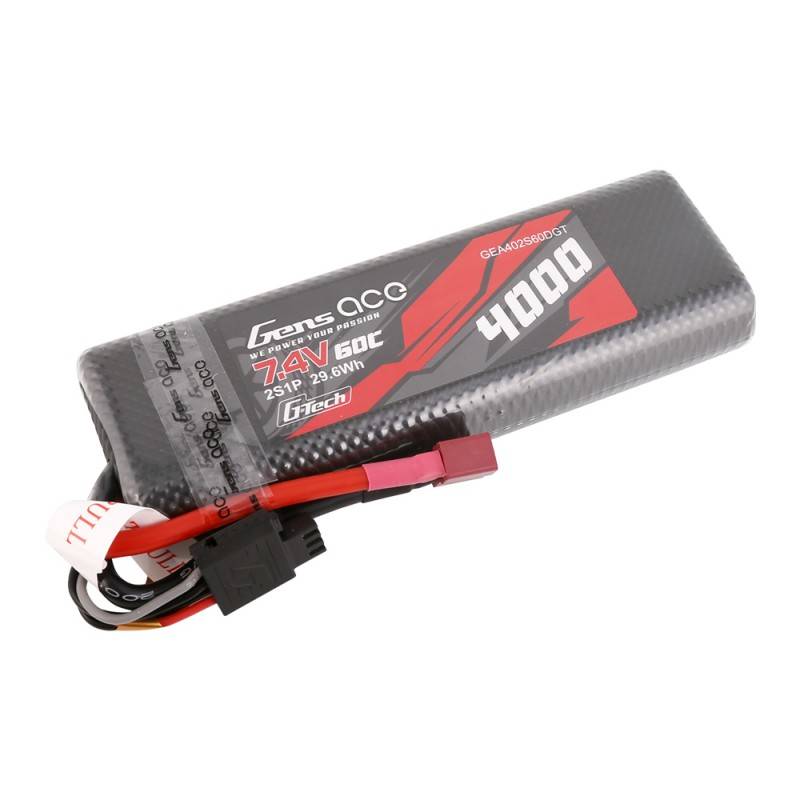 Akumulator Gens Ace G-Tech 4000mAh 7,4V 60C 2S1P HardCase T-utikač