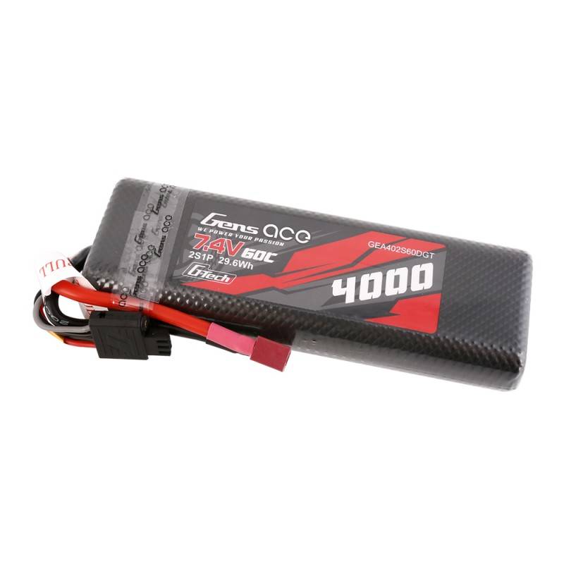 Akumulator Gens Ace G-Tech 4000mAh 7,4V 60C 2S1P HardCase T-utikač