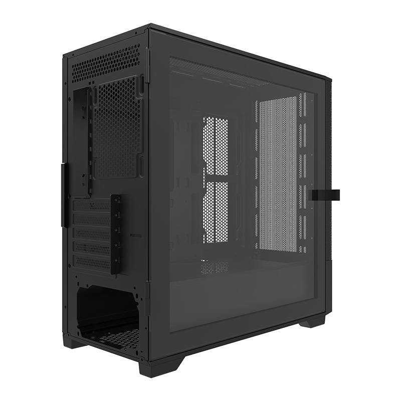 Darkflash DK415 kućište za računalo + 2 ventilatora (crno)