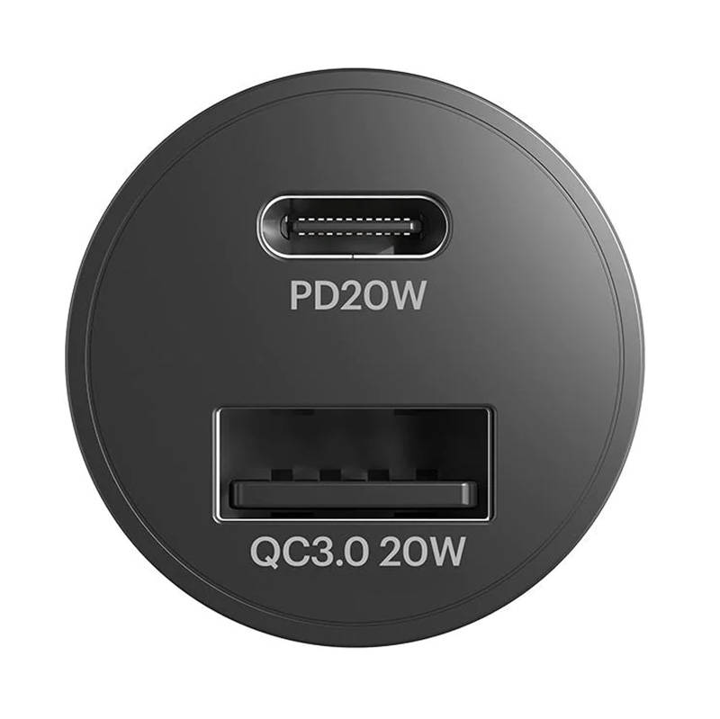 Auto punjač Cygnett USB, USB-C 20W (crni)