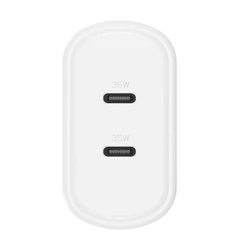 Zidni punjač Cygnett 2x USB-C 35W (bijeli)