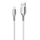 Kabel Lightning na USB Cygnett Armored 2.4A 12W 0,1m (bijeli)