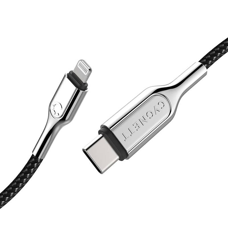 Kabel USB-C TO Lightning Cygnett Armored 30W 2m (crni)