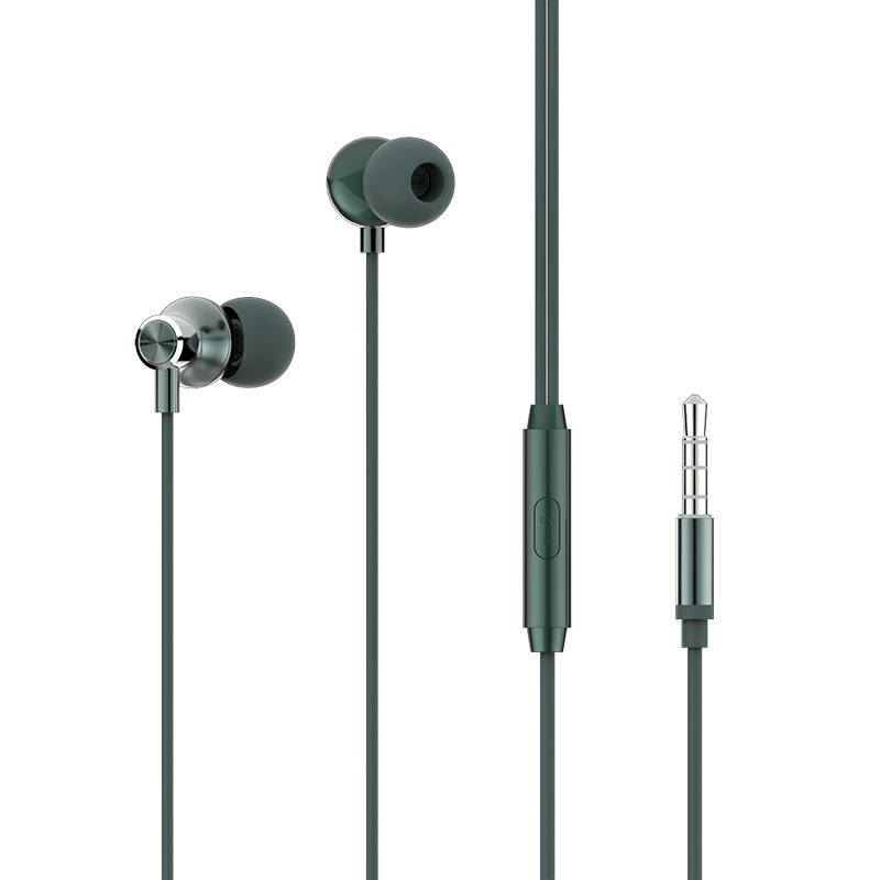 Žičane in-ear slušalice Vipfan M07, 3,5 mm (zelene)