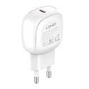 LDNIO A1206C zidni punjač, ​​USB-C, 27 W + USB-C na USB-C kabel (bijeli)