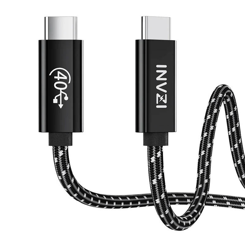 USB-C / USB4.0 Gen3 kabel 240 W 40 Gbps, 1 m (crni)