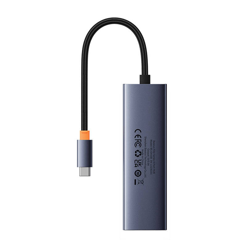 4u1 Hub Baseus UltraJoy USB-C do USB 3.0 (svemirsko siva)