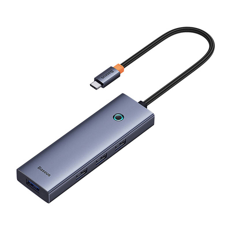 4u1 Hub Baseus UltraJoy USB-C do USB 3.0 (svemirsko siva)