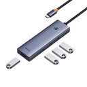 4u1 Hub Baseus UltraJoy USB-C do USB 3.0 (svemirsko siva)