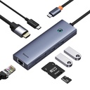 Hub 7w1 Baseus UltraJoy sa 7 priključaka (USB-C na 1xHDMI4K@30Hz + 2xUSB 3.0 + 1xPD +RJ45 + SD/TF3.0)