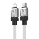 Kabel za brzo punjenje Baseus USB-C na Coolplay Series 1m, 20W (bijeli)