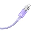 Kabel za brzo punjenje Baseus USB-A na Lightning Explorer Series 1m 2.4A (ljubičasti)