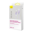 Kabel za brzo punjenje Baseus USB-A na Lightning Explorer Series 1m 2.4A (ljubičasti)