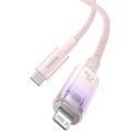 Kabel za brzo punjenje Baseus USB-A na Lightning Explorer Series 2m 20W (ružičasti)