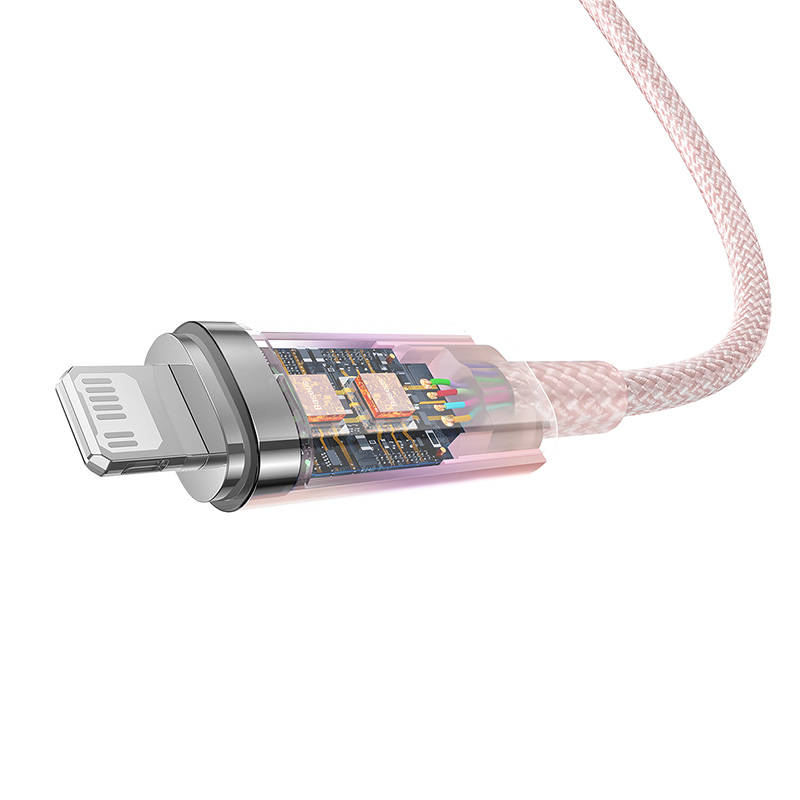 Kabel za brzo punjenje Baseus USB-A na Lightning Explorer Series 2m 20W (ružičasti)