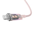 Kabel za brzo punjenje Baseus USB-A na Lightning Explorer Series 2m 20W (ružičasti)