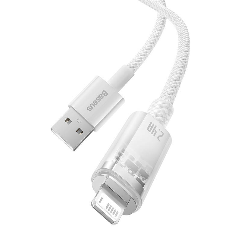 Kabel za brzo punjenje Baseus Explorer USB na Lightning 2.4A 1M (bijeli)