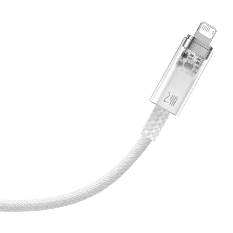 Kabel za brzo punjenje Baseus Explorer USB na Lightning 2.4A 1M (bijeli)