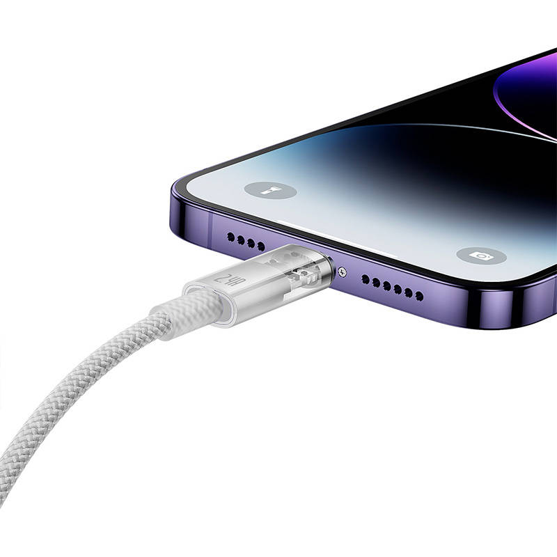 Kabel za brzo punjenje Baseus Explorer USB na Lightning 2.4A 1M (bijeli)