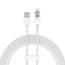 Kabel za brzo punjenje Baseus USB-A na Lightning Explorer Series 2m, 2.4A (bijeli)