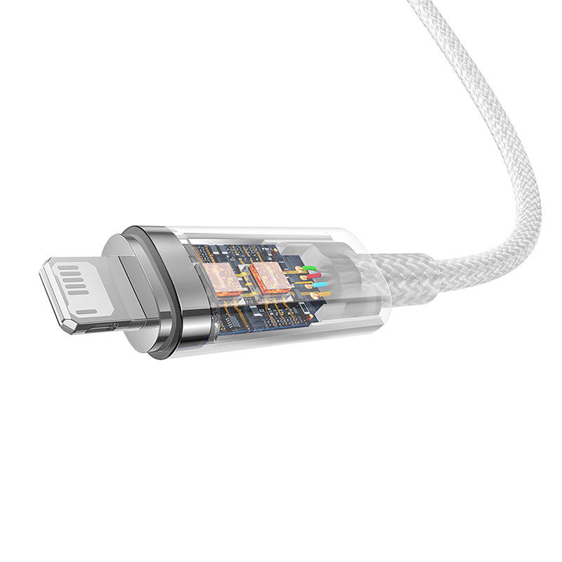 Kabel za brzo punjenje Baseus USB-A na Lightning Explorer Series 2m, 2.4A (bijeli)