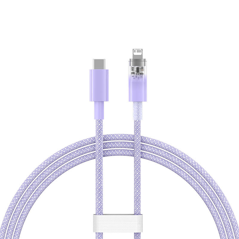 Kabel za brzo punjenje Baseus USB-C na Lightning Explorer Series 1m, 20W (ljubičasti)