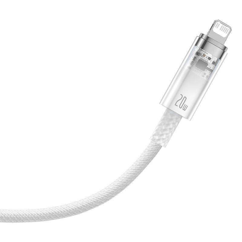 Kabel za brzo punjenje Baseus USB-C na Lightning Explorer Series 1m, 20W (bijeli)