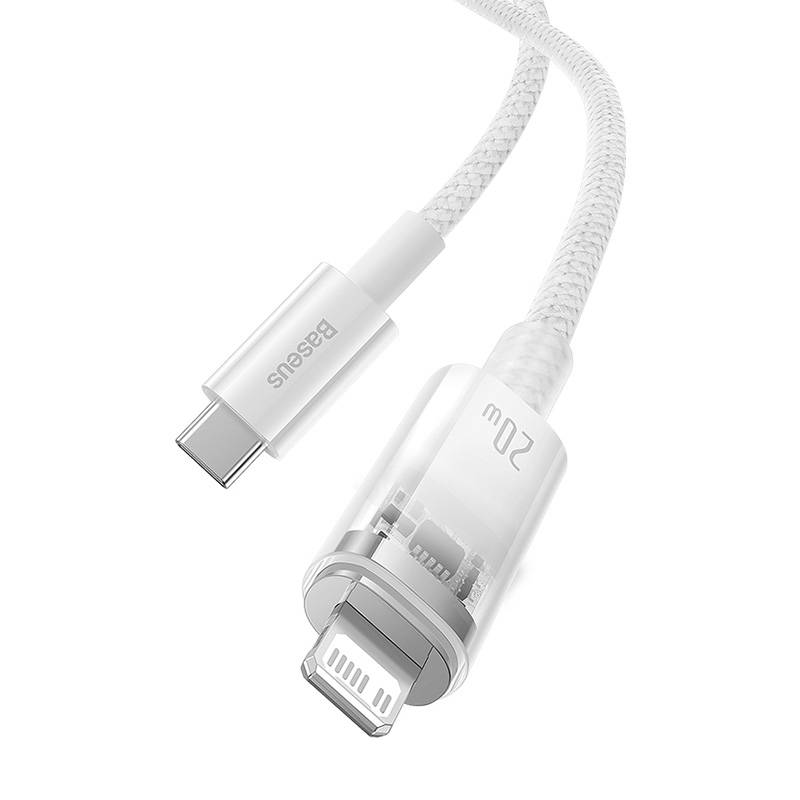 Kabel za brzo punjenje Baseus USB-C na Lightning Explorer Series 1m, 20W (bijeli)