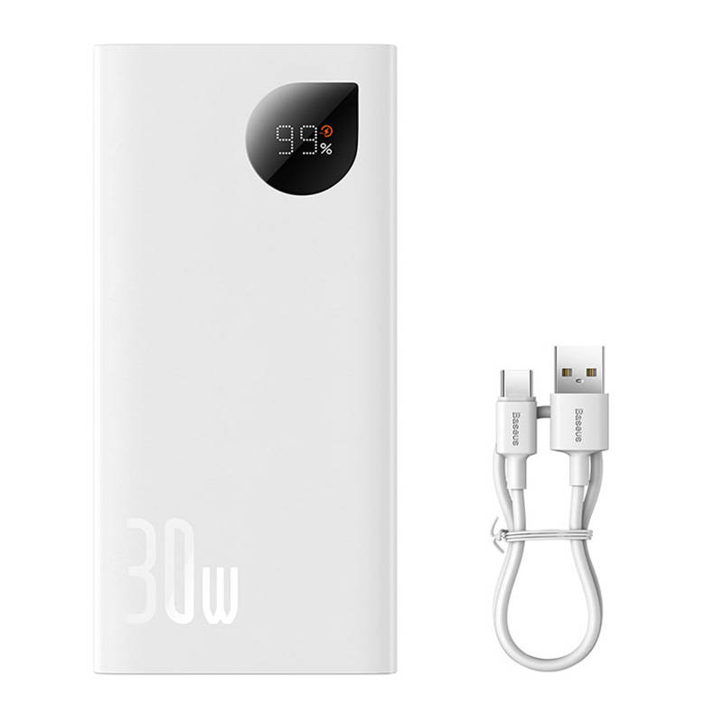 Fast Charge Power Bank Baseus Adaman2 10000mAh 30W Bijela