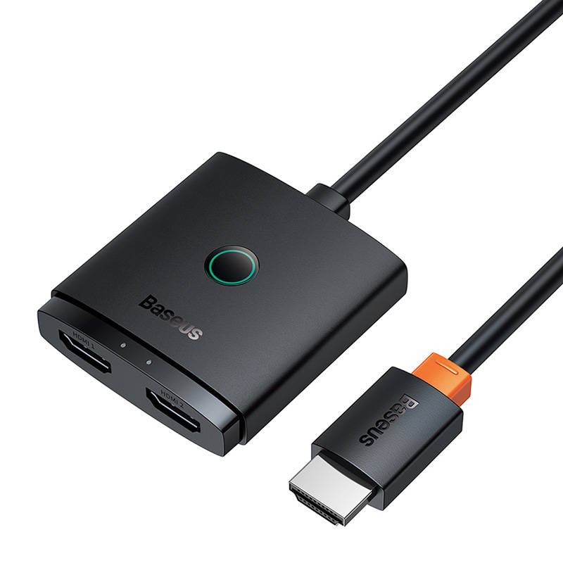 HDMI Switch Baseus s klasterom kabela od 1 m crne boje