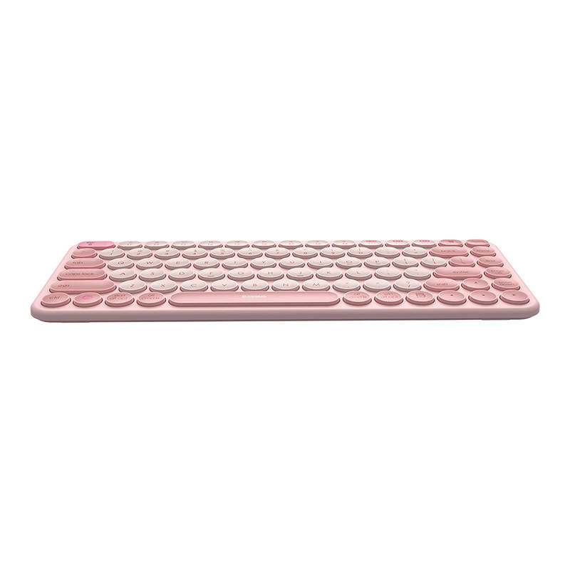 Baseus K01A bežična tromodna tipkovnica Baby Pink