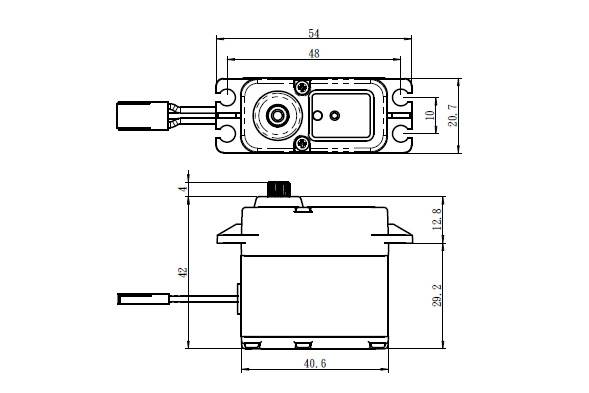 SW-1210SG+ HiVOLT Digitalni servo VODOOTPORAN