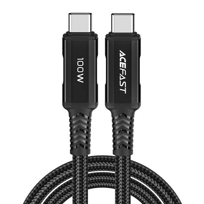 Kabel USB-C na USB-C Acefast C4-03, 100W, 2m (crni)(Paket od 5)