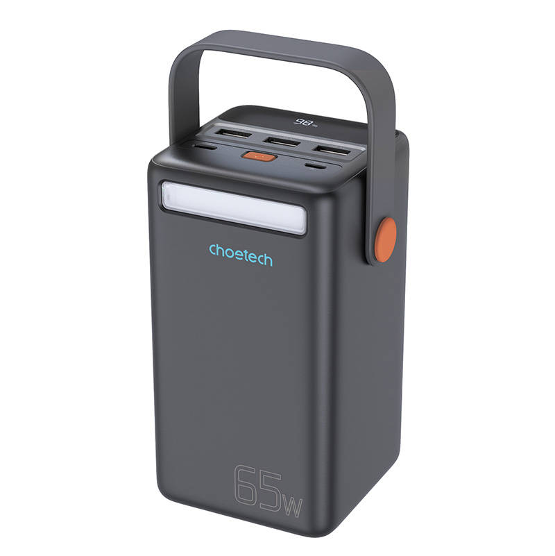 Choetech B664 Mini Power Station, powerbank 5000mAh 65W (crna)