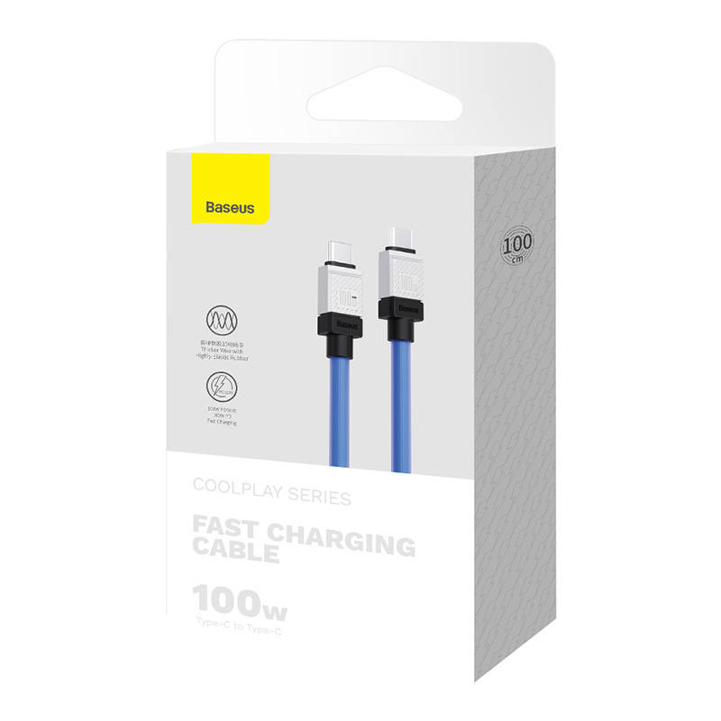 Kabel USB-C do USB-C Baseus CoolPlay 100W 1m (plavi)