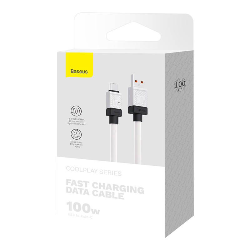 Kabel USB do USB-C Baseus CoolPlay 100W 1m (bijeli)