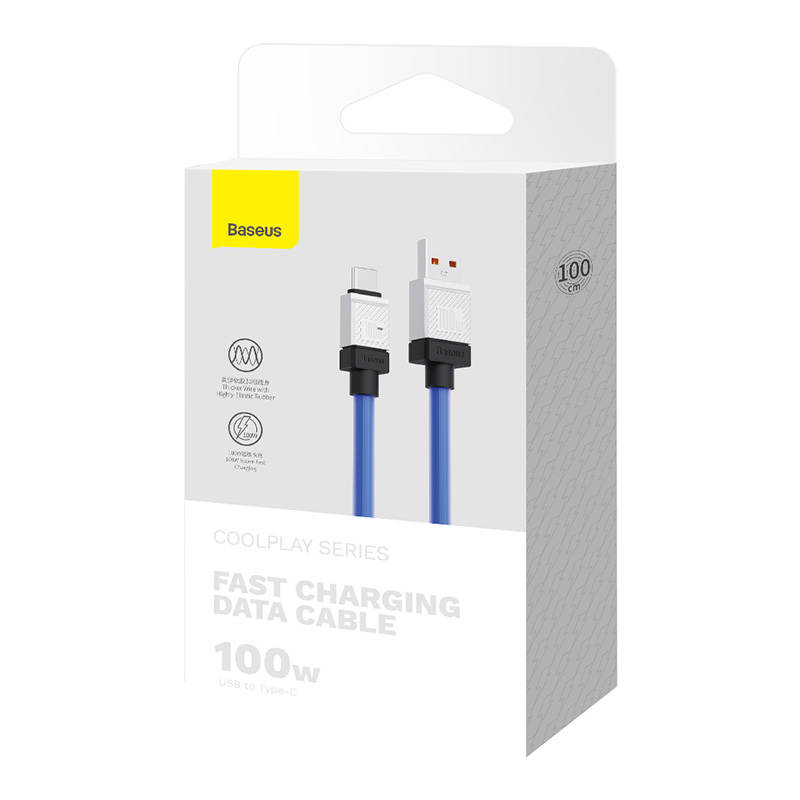 Kabel USB do USB-C Baseus CoolPlay 100W 1m (plavi)