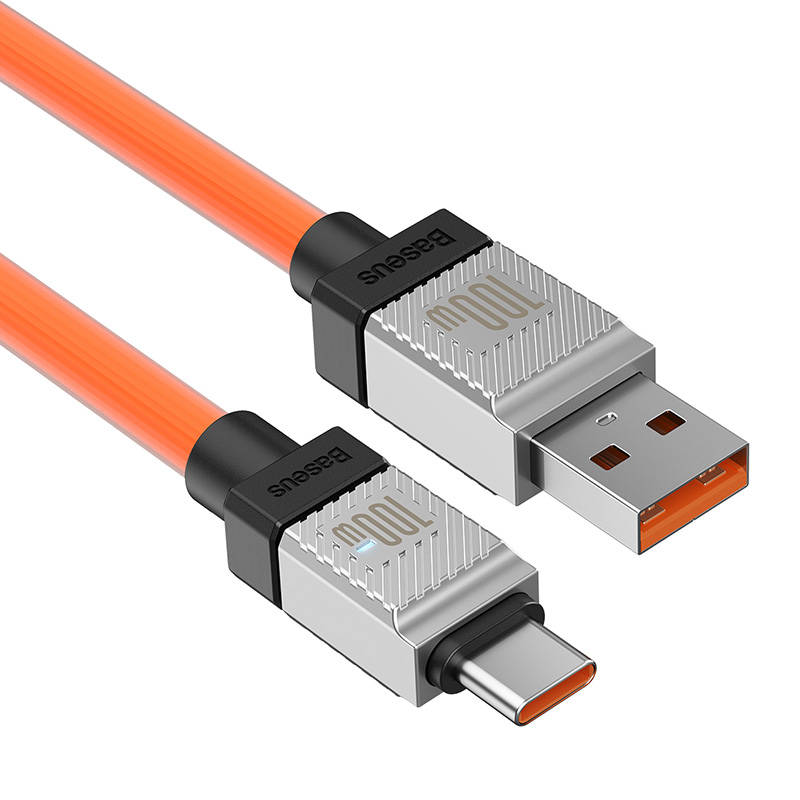 Kabel USB do USB-C Baseus CoolPlay 100W 1m (narančasti)