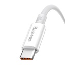 Kabel USB do USB-C Baseus Superior 100W 0.25m (bijeli) (paket od 5 komada)