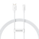 Kabel USB do USB-C Baseus Superior 100W 1m (bijeli) (paket od 5 komada)