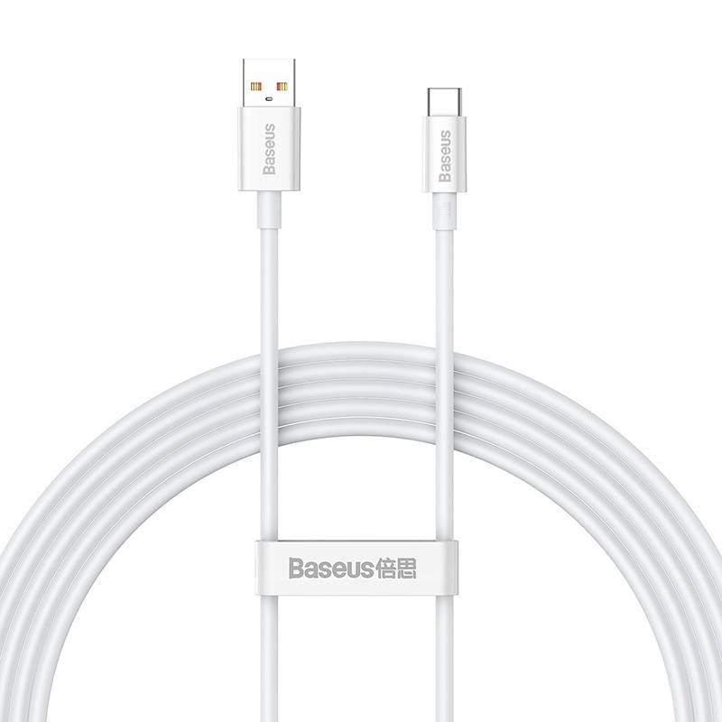 Kabel USB do USB-C Baseus Superior 100W 2m (bijeli)