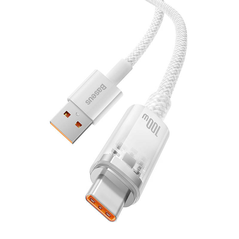 Quick Charge USB-C Baseus Flash, 6A, 1m (bijela)