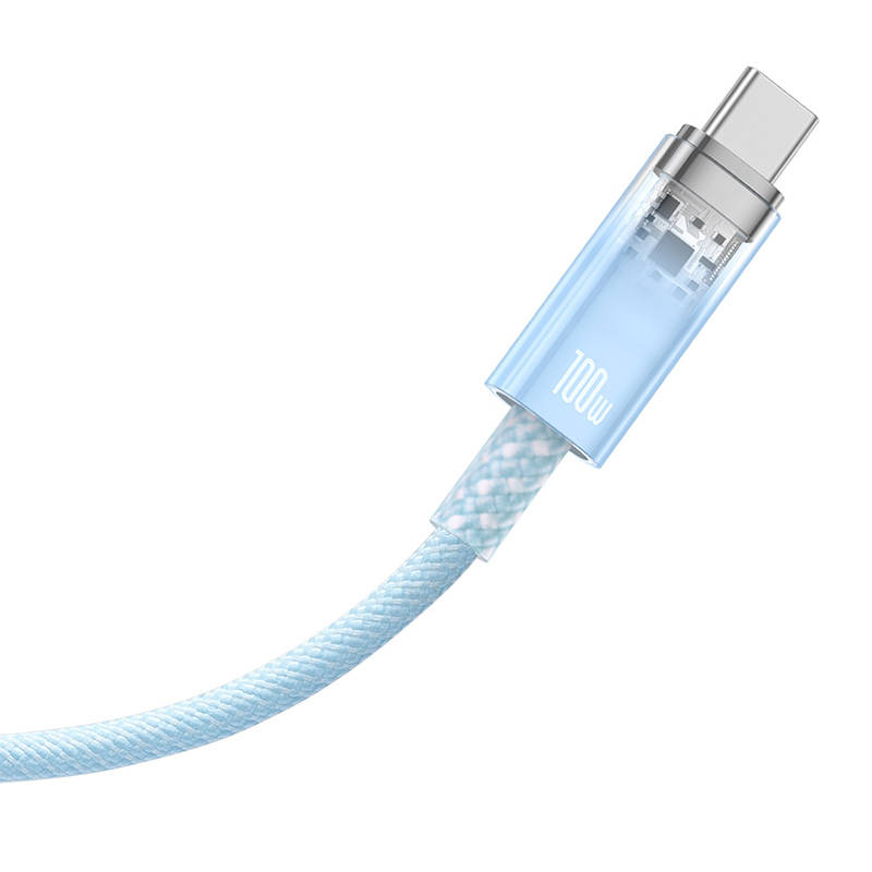 Kabel za brzo punjenje Baseus Explorer serije USB na USB-C 100 W, 2 m (plavi)