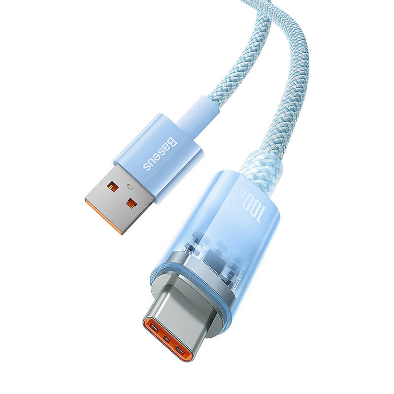 Kabel za brzo punjenje Baseus Explorer serije USB na USB-C 100 W, 2 m (plavi)